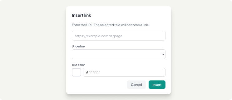 Link Management - Internal links and CTA destinations