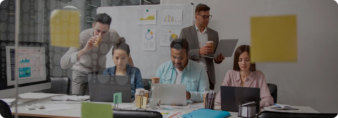 Marketing Teams collaborating on landing pages