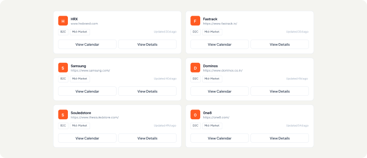 Multi-Brand Management - Manage multiple brand profiles